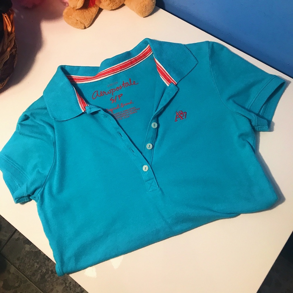 Bright Blue Collared Shirt